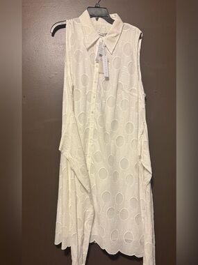 Trina Turk White Lightweight Cotton Lining